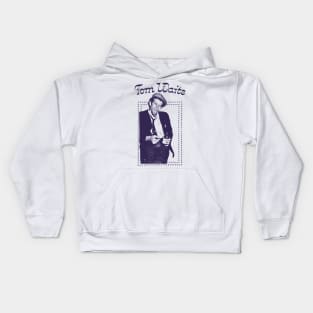 Tom Waits / Retro Style Design Kids Hoodie